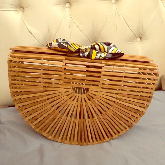 Handbags - Wicker round handbag